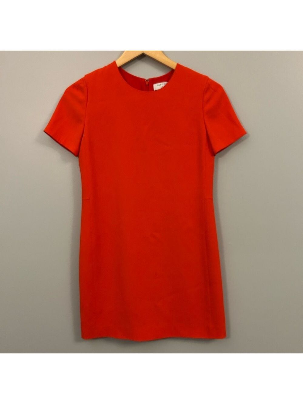 Aritzia Babaton Bright Red Short Sleeve Shift Dress Size 0